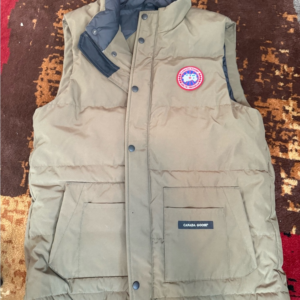 Canada Goose Tan Quilted Vest